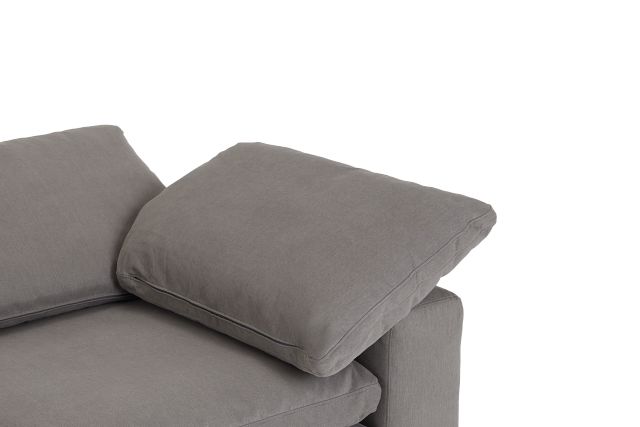 Nixon Light Gray Fabric Corner Chair