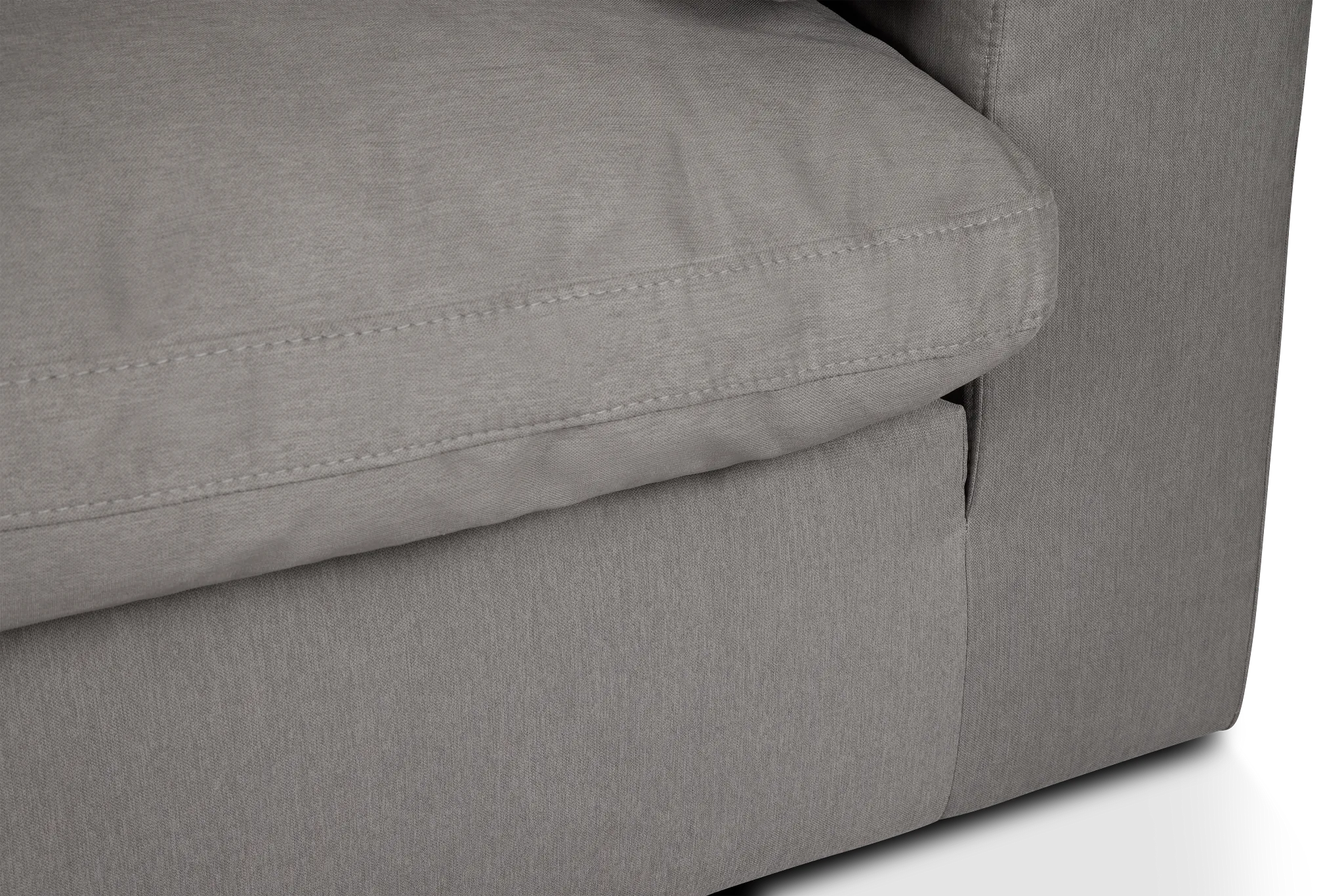 Nixon Light Gray Fabric Corner Chair