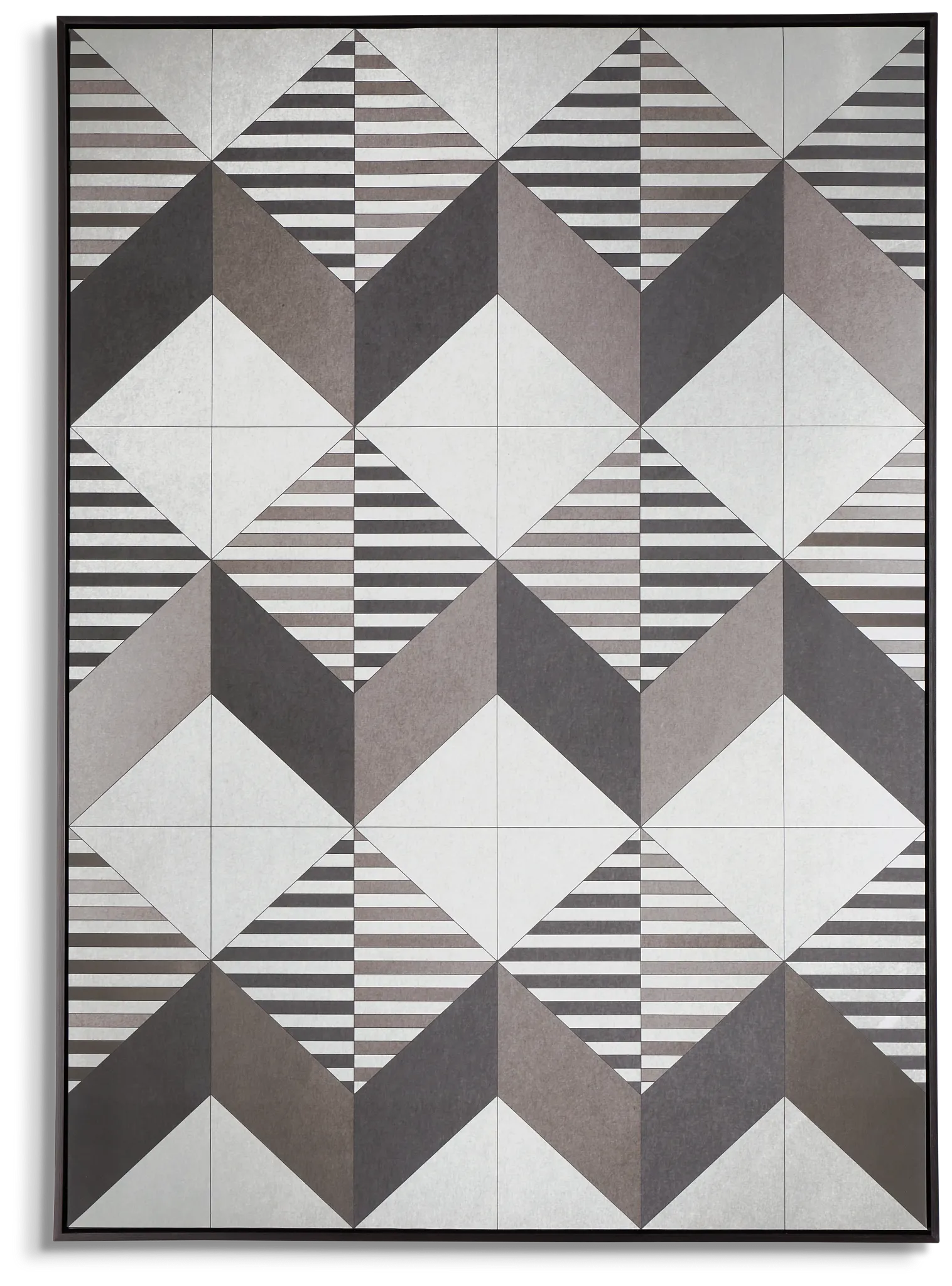 Cubes Gray Canvas Wall Art