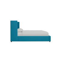 Captiva Joya Teal 48" Upholstered Shelter Bed