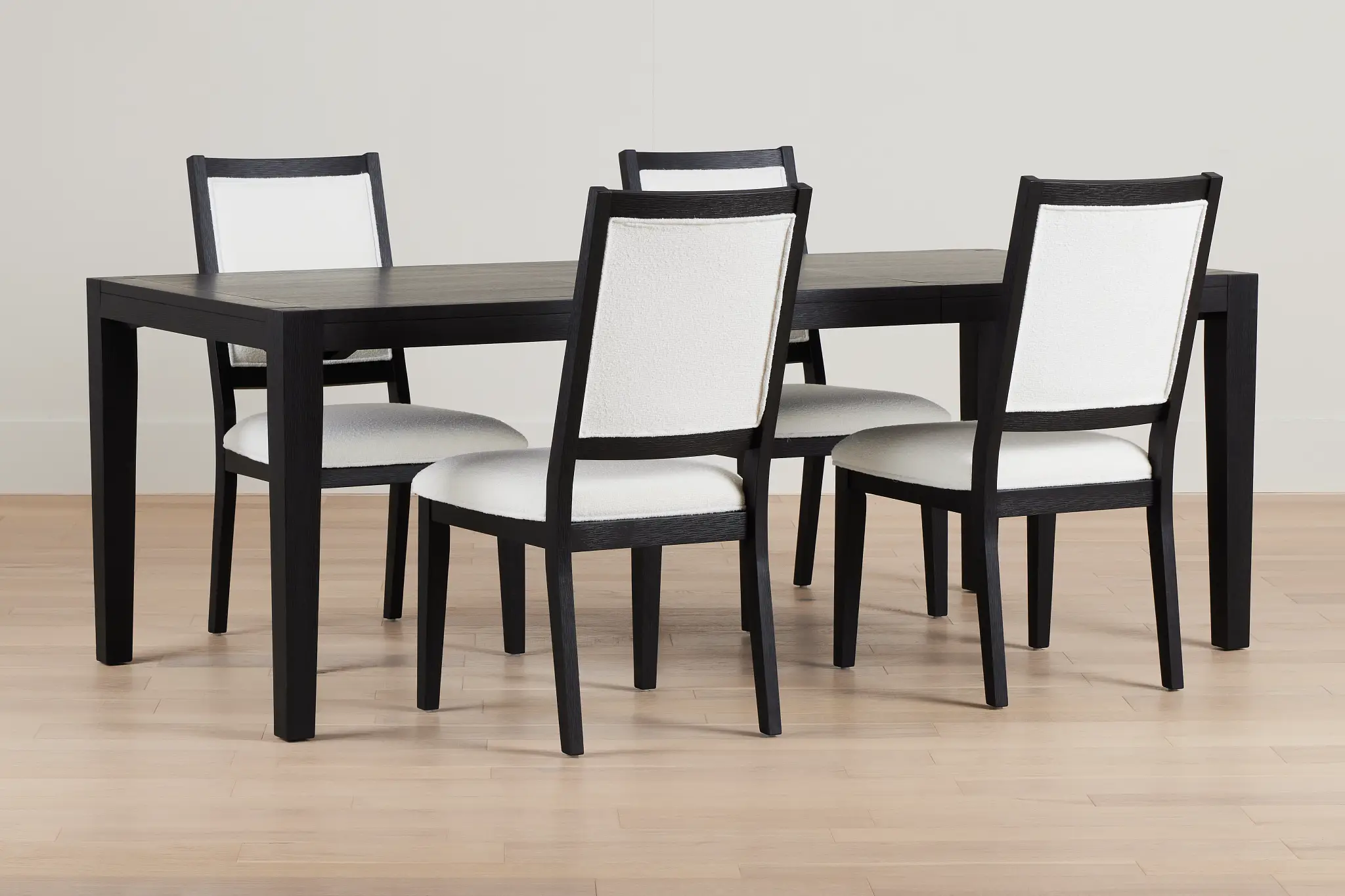 Alden Black Rect Table & 4 Chairs Alden Black Rect Table & 4 Chairs