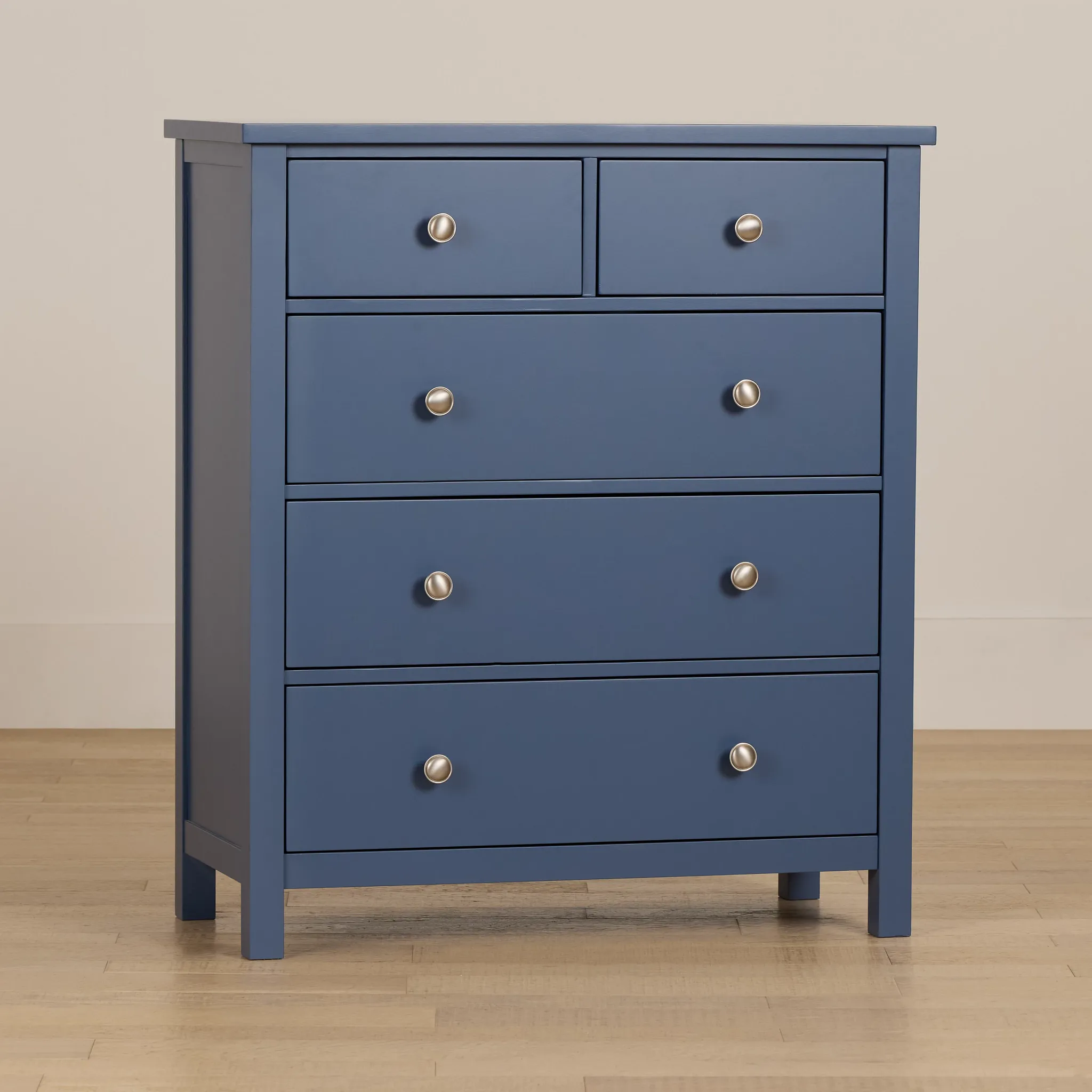 Charleston Dark Blue 5-drawer Chest