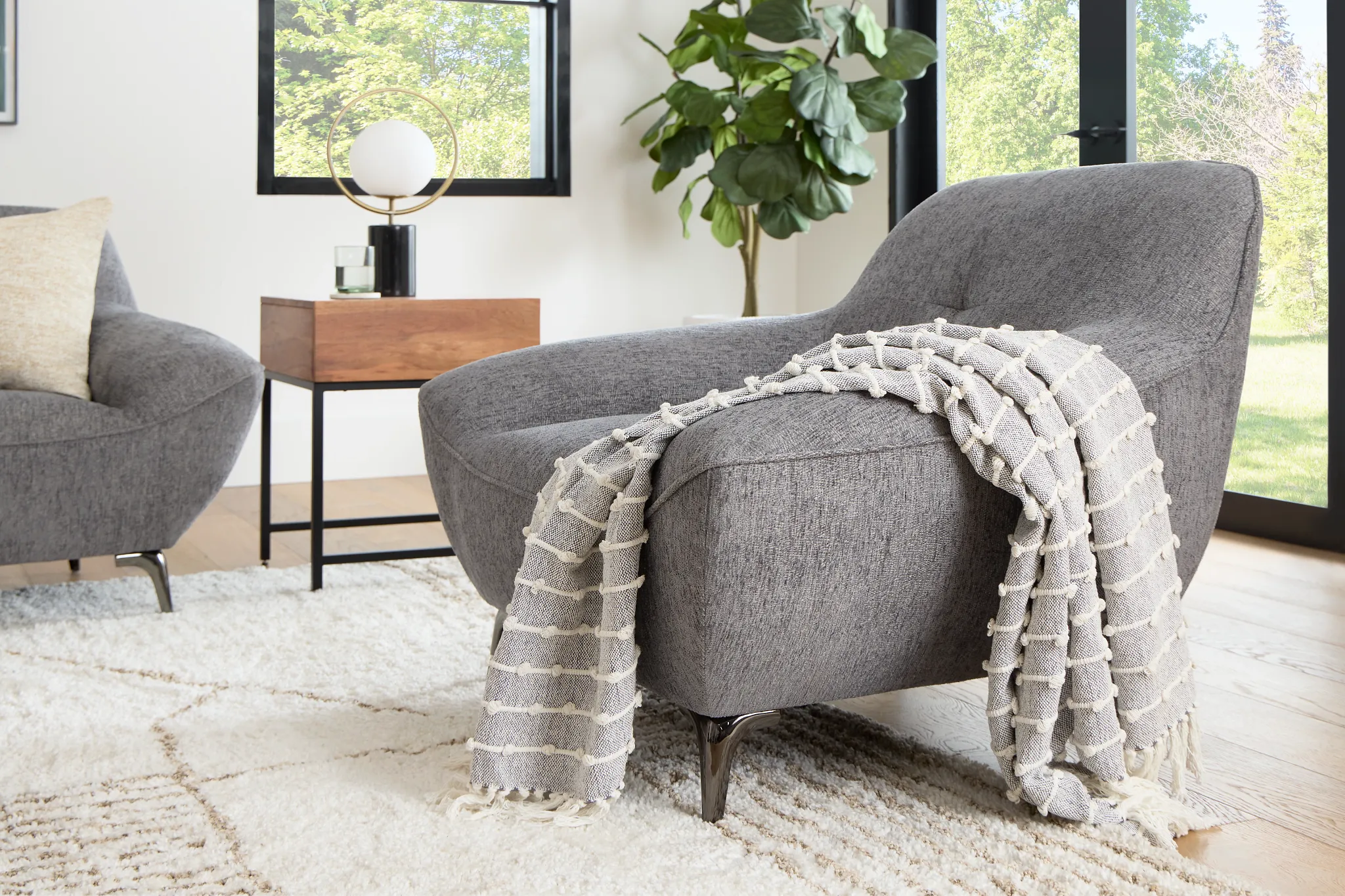 Vermont Graycotton 50"x 60" Throw