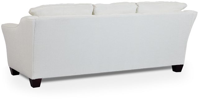 Avery White Fabric Sofa