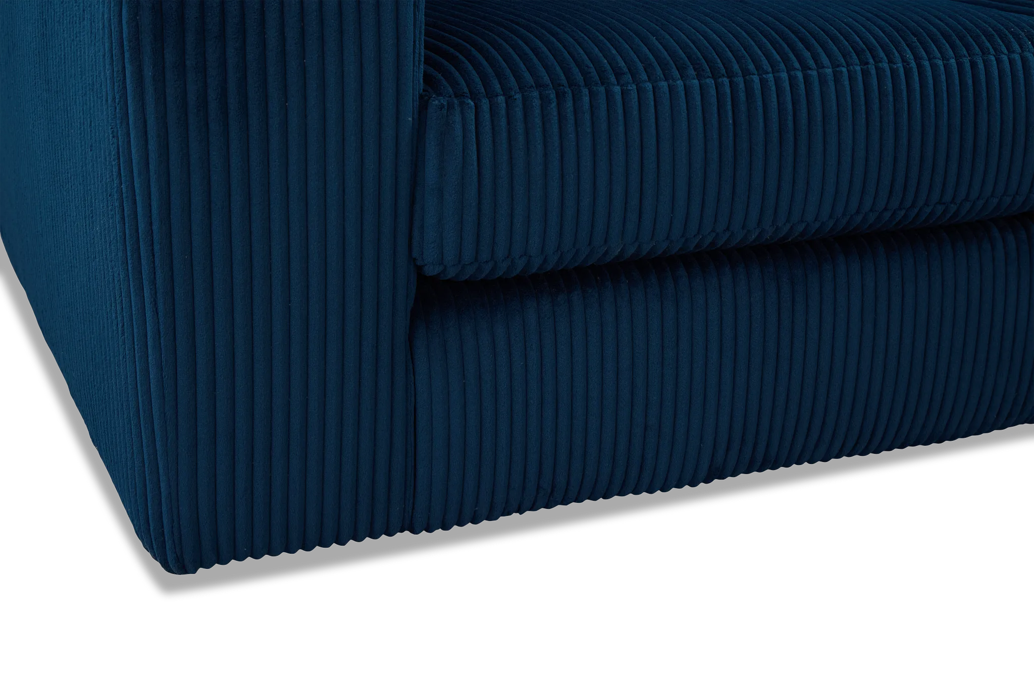 Charlie Dark Blue Fabric Medium Right Chaise Sectional