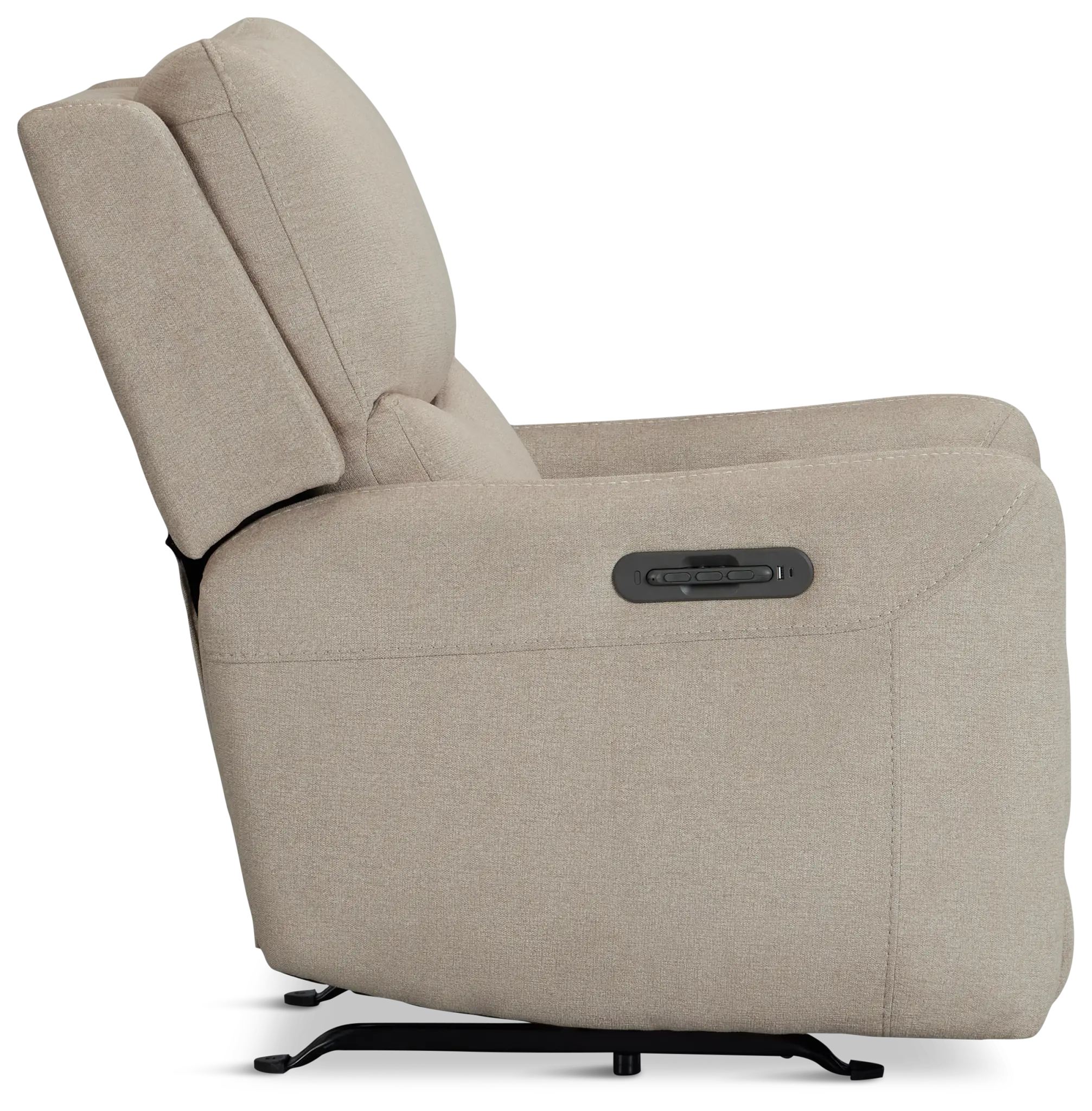 Jonas Khaki Fabric Power Recliner With Heat And Massage Jonas Khaki Fabric Power Recliner With Heat And Massage