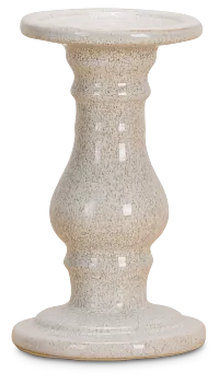 Eme White Small Candle Holder