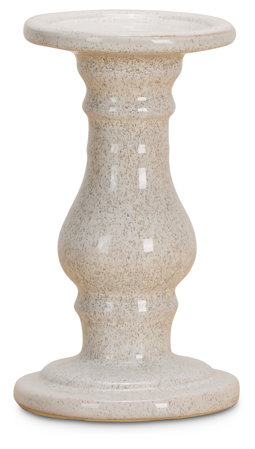 Eme White Small Candle Holder