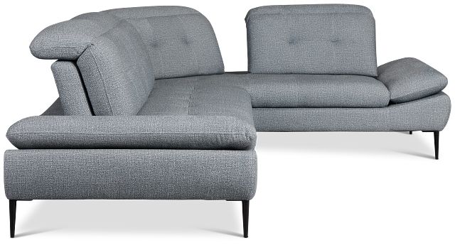 Micah Dark Gray Fabric Right Chaise Sectional