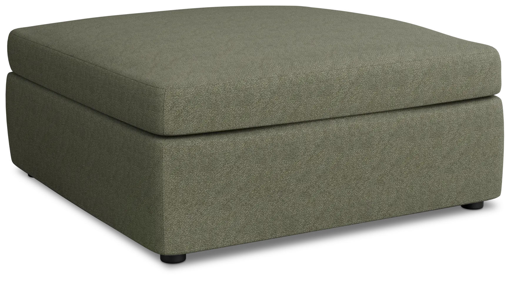 Destin Sutton Green Fabric Cocktail Ottoman Destin Sutton Green Fabric Cocktail Ottoman