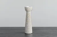 Daisy White Small Candle Holder