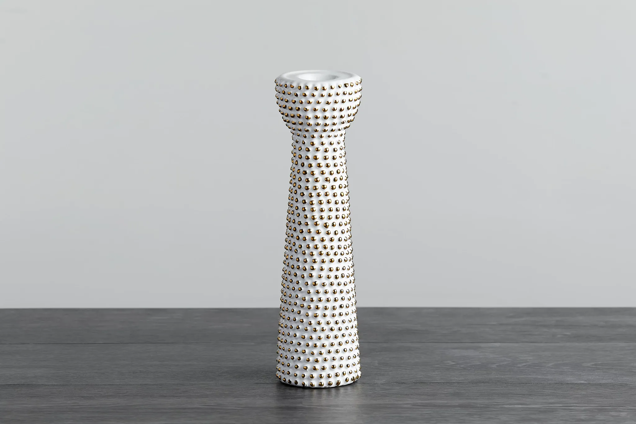 Daisy White Small Candle Holder