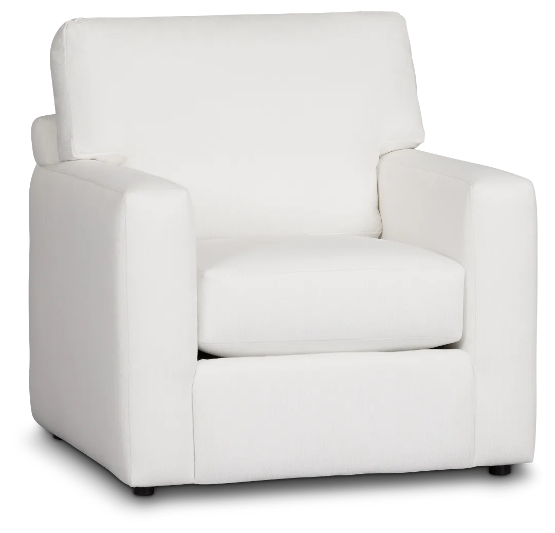 Rhodes White Fabric Chair