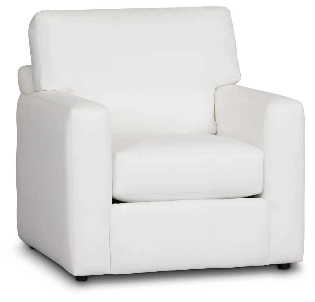 Rhodes White Fabric Chair Rhodes White Fabric Chair