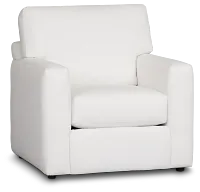 Rhodes White Fabric Chair