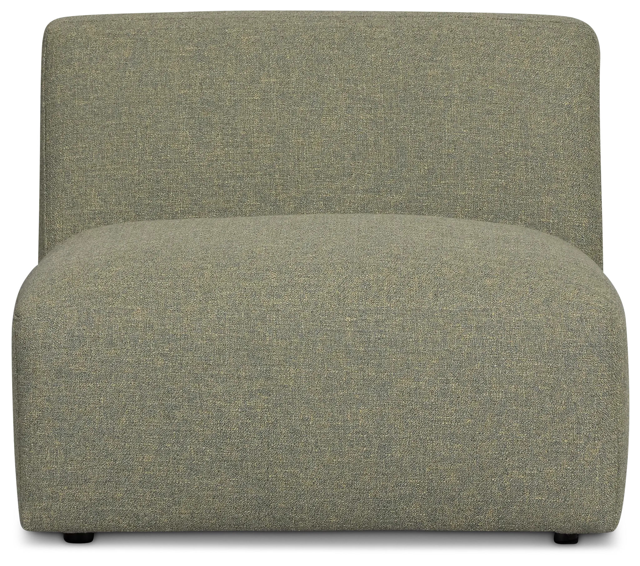 Baylor Green Fabric Armless Chair Baylor Green Fabric Armless Chair