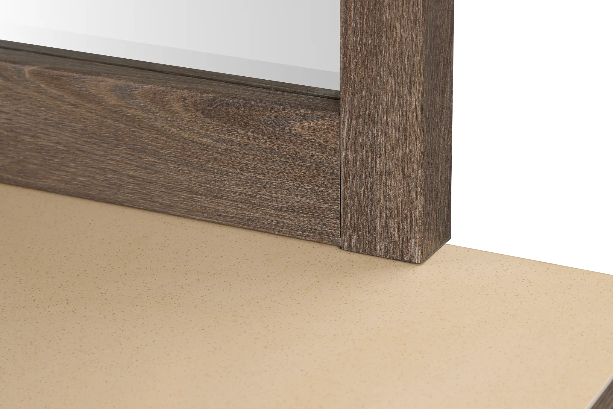 Warren Two-tone Stone Dresser & Mirror Warren Two-tone Stone Dresser & Mirror