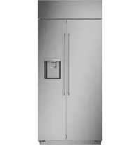 Monogram 360 Series Stainless Steel 36" Built In Side By Side Refrigerator