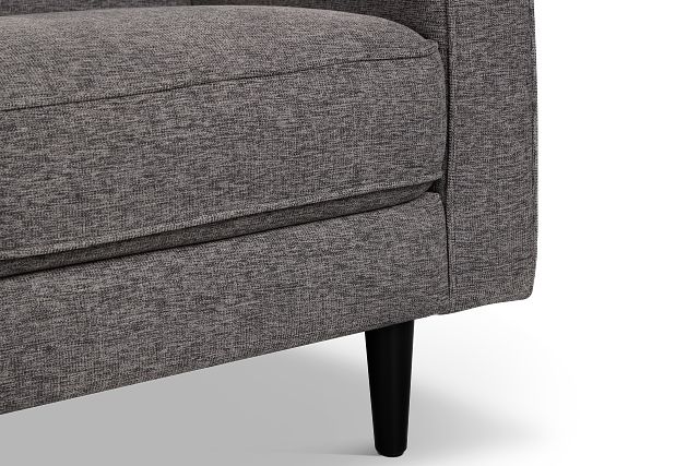 Milo Gray Fabric Small Left Bumper Sectional