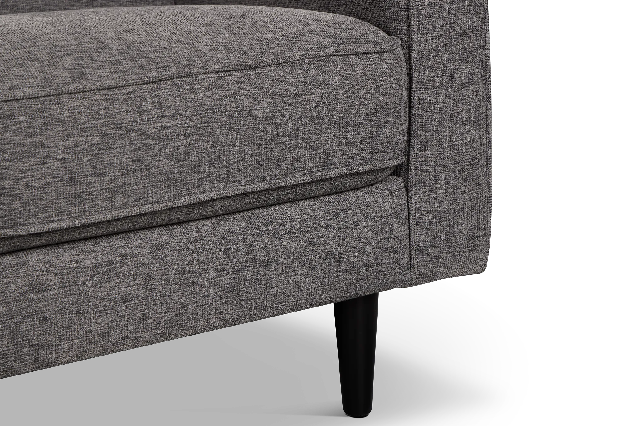 Milo Gray Fabric Small Left Bumper Sectional