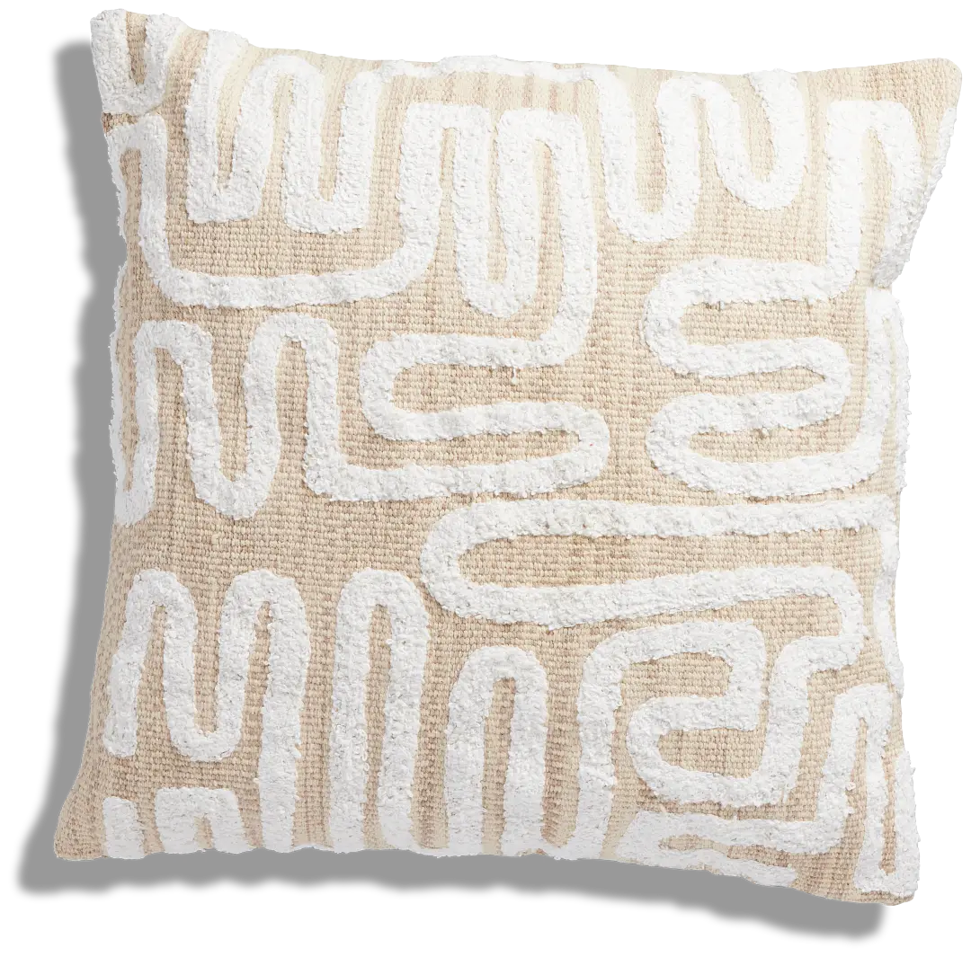 Benji Ivory 20" Accent Pillow Benji Ivory 20" Accent Pillow