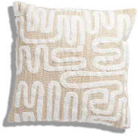Benji Ivory 20" Accent Pillow