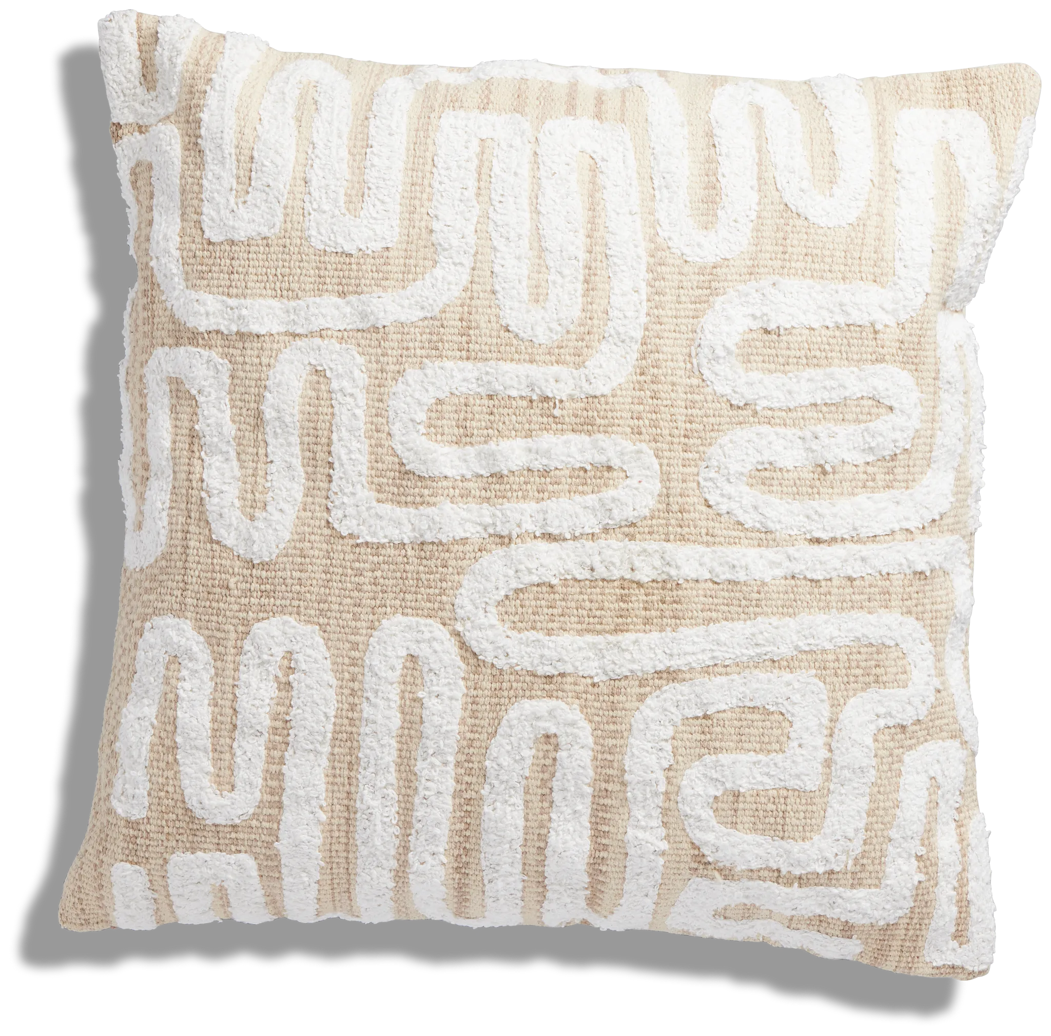 Benji Ivory 20" Accent Pillow