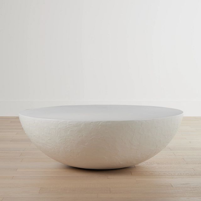 Malibu White Round Coffee Table