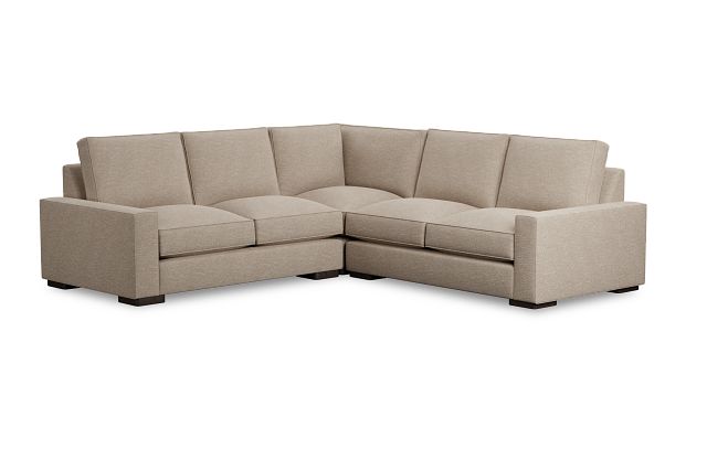 Edgewater Victory Taupe Small Two-arm Sectional