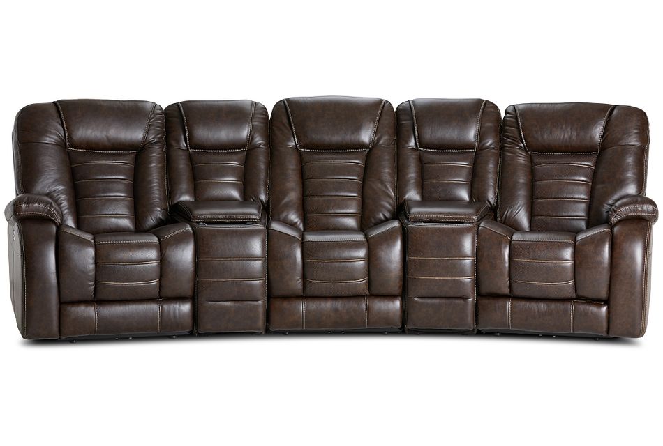 Bradley Dark Brown Lthr Vinyl Dual Power Reclining Home Theater Seating Living Room Reclining Sectionals City Furniture So high, that rounded to two decimal. bradley dark brown lthr vinyl dual power reclining home theater seating