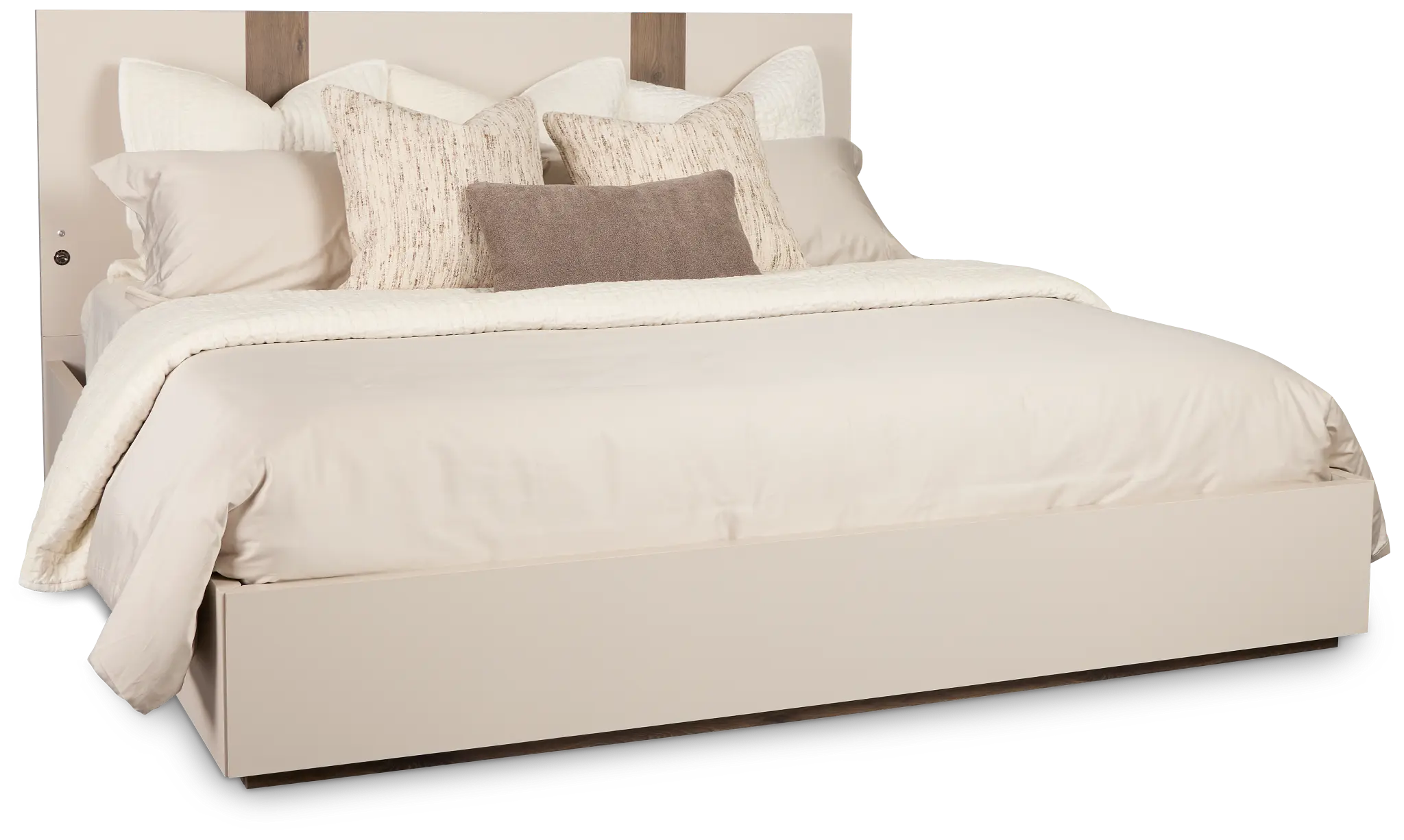 Brasilia Light Beige Platform Bed Brasilia Light Beige Platform Bed