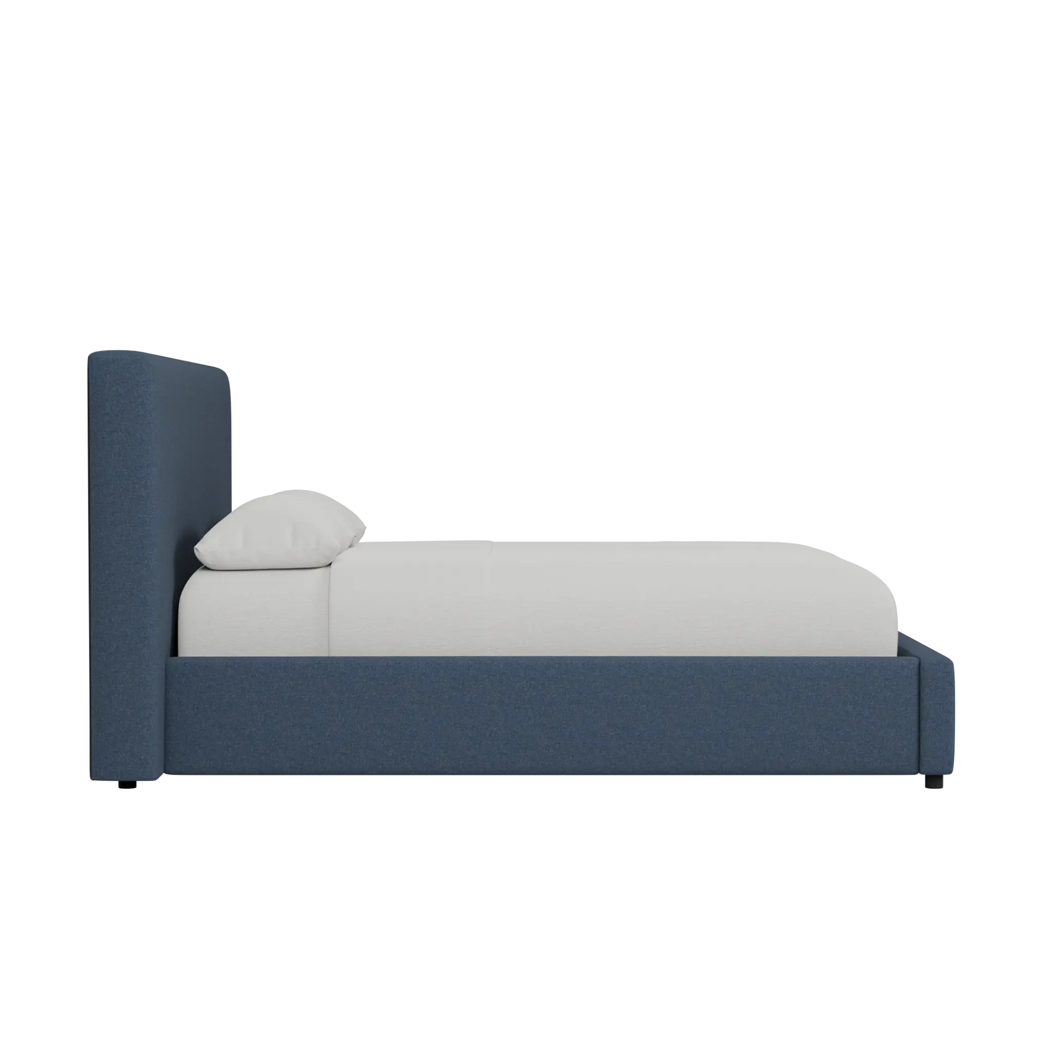 Grayton Maguire Blue 44" Upholstered Platform Bed Grayton Maguire Blue 44" Upholstered Platform Bed