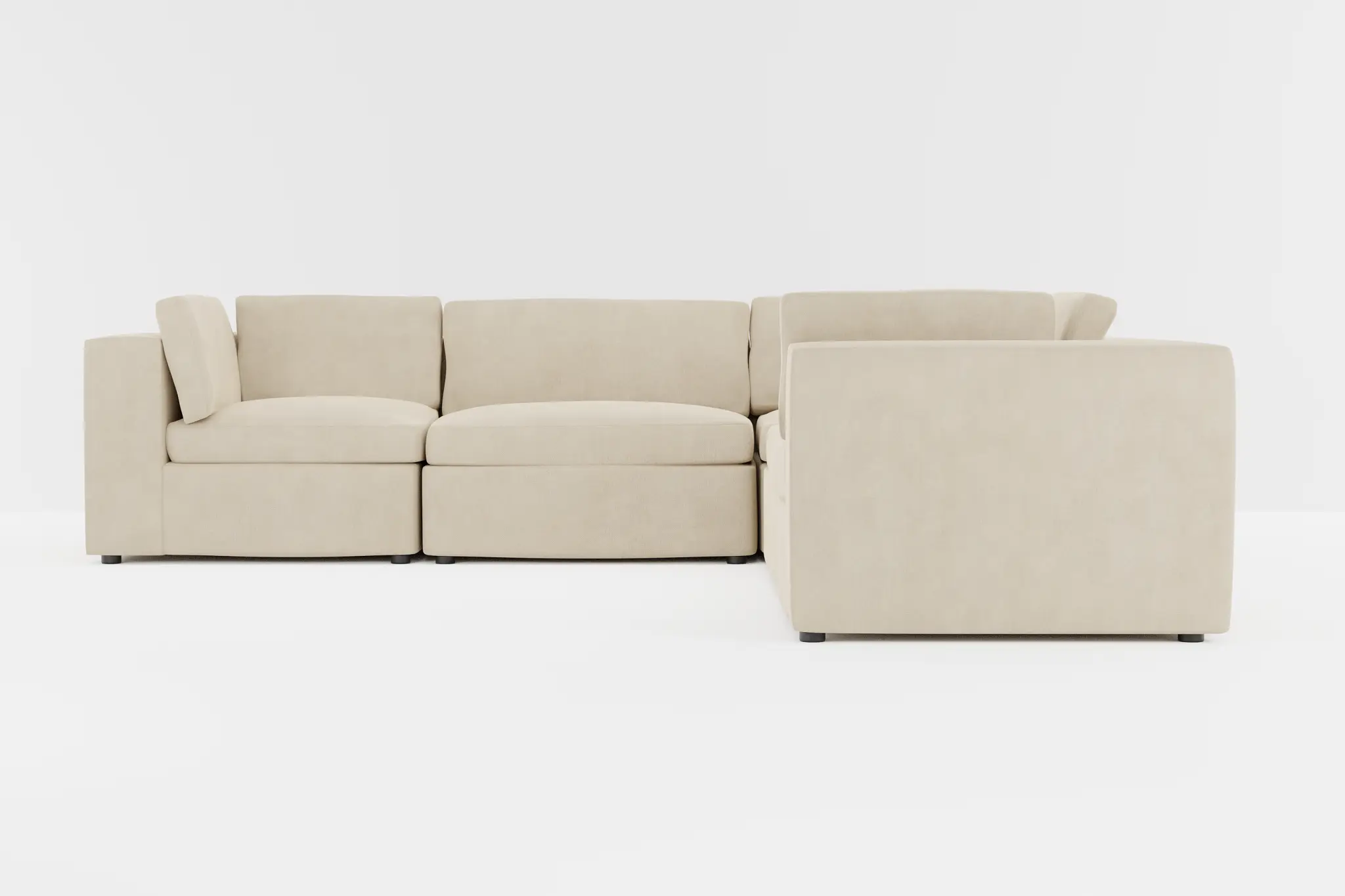 Destin Peyton Beige Fabric 5-piece Modular Sectional Destin Peyton Beige Fabric 5-piece Modular Sectional