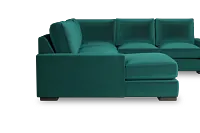 Edgewater Joya Green Medium Left Chaise Sectional