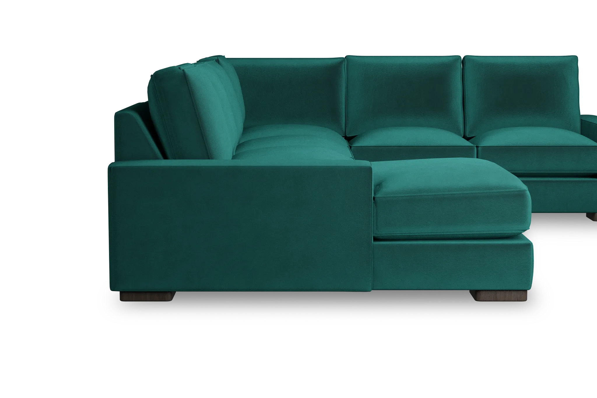 Edgewater Joya Green Medium Left Chaise Sectional