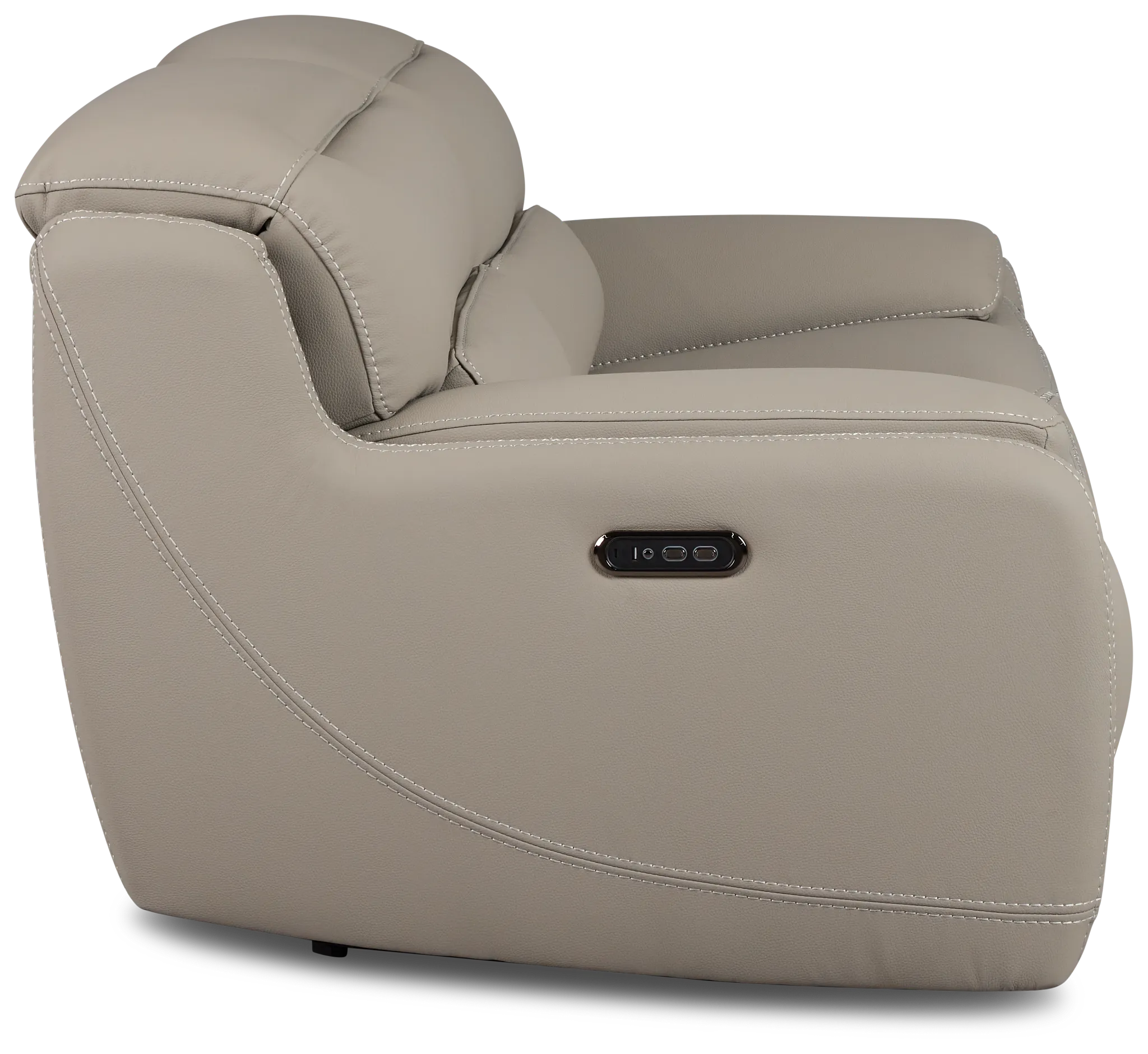 Jett Gray Micro Power Reclining Loveseat