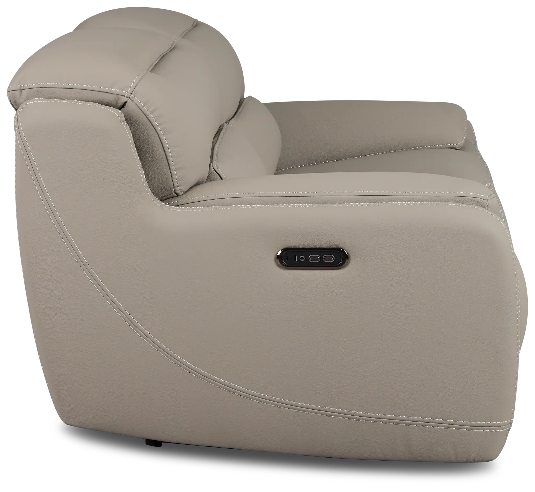 Jett Gray Micro Power Reclining Loveseat Jett Gray Micro Power Reclining Loveseat
