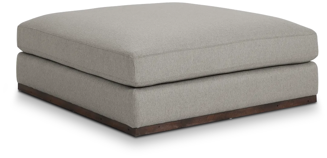 Mckenzie Light Gray Square Large Ottoman