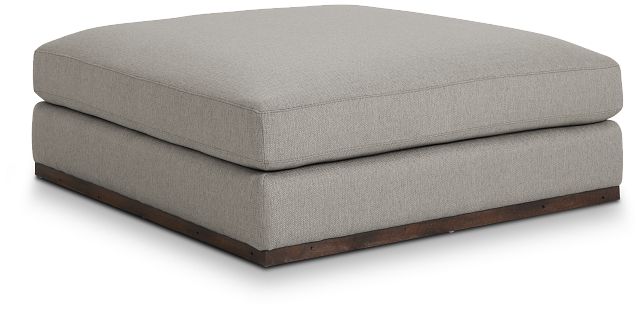 Mckenzie Light Gray Square Large Ottoman