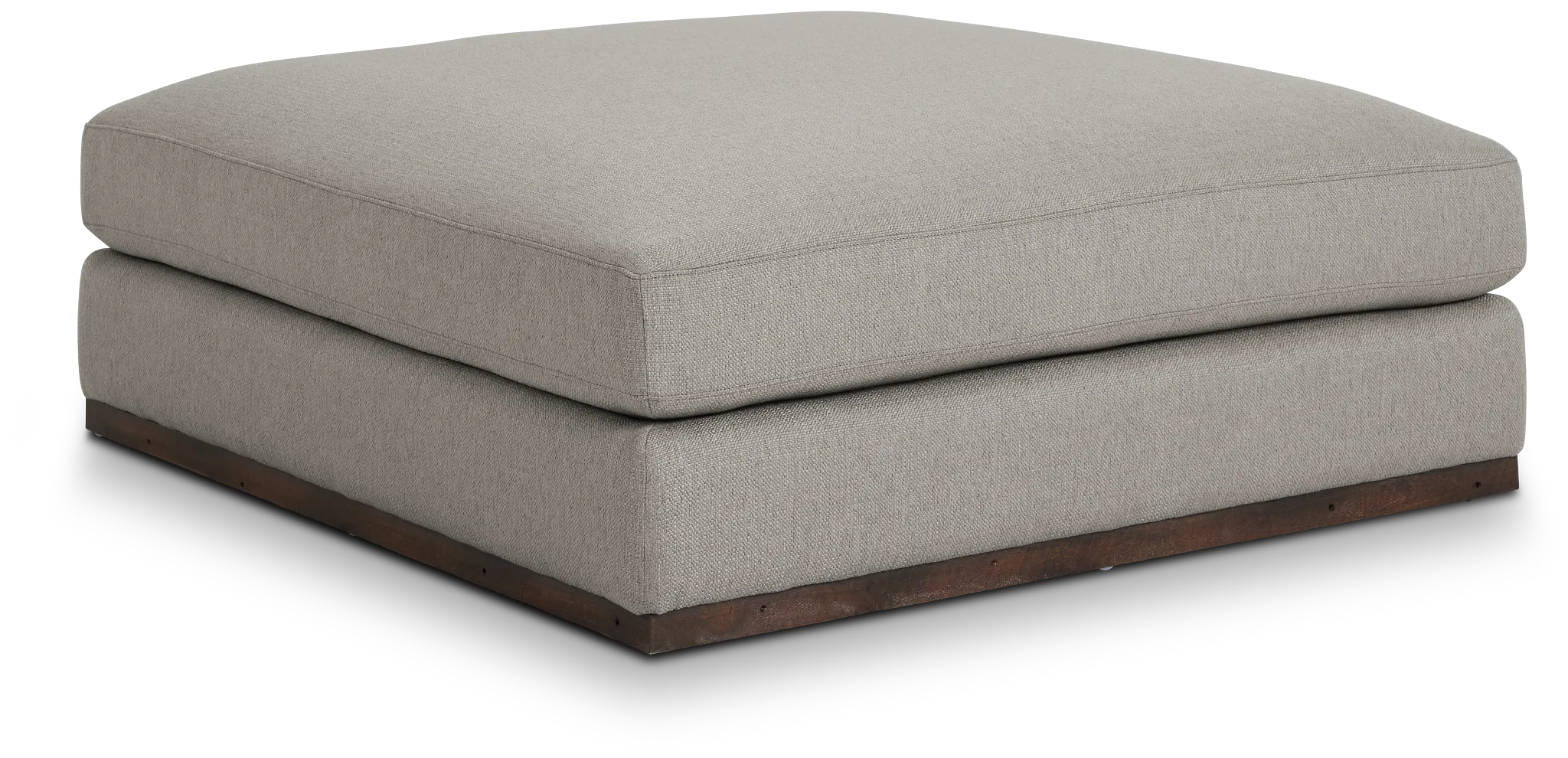 Mckenzie Light Gray Square Large Ottoman