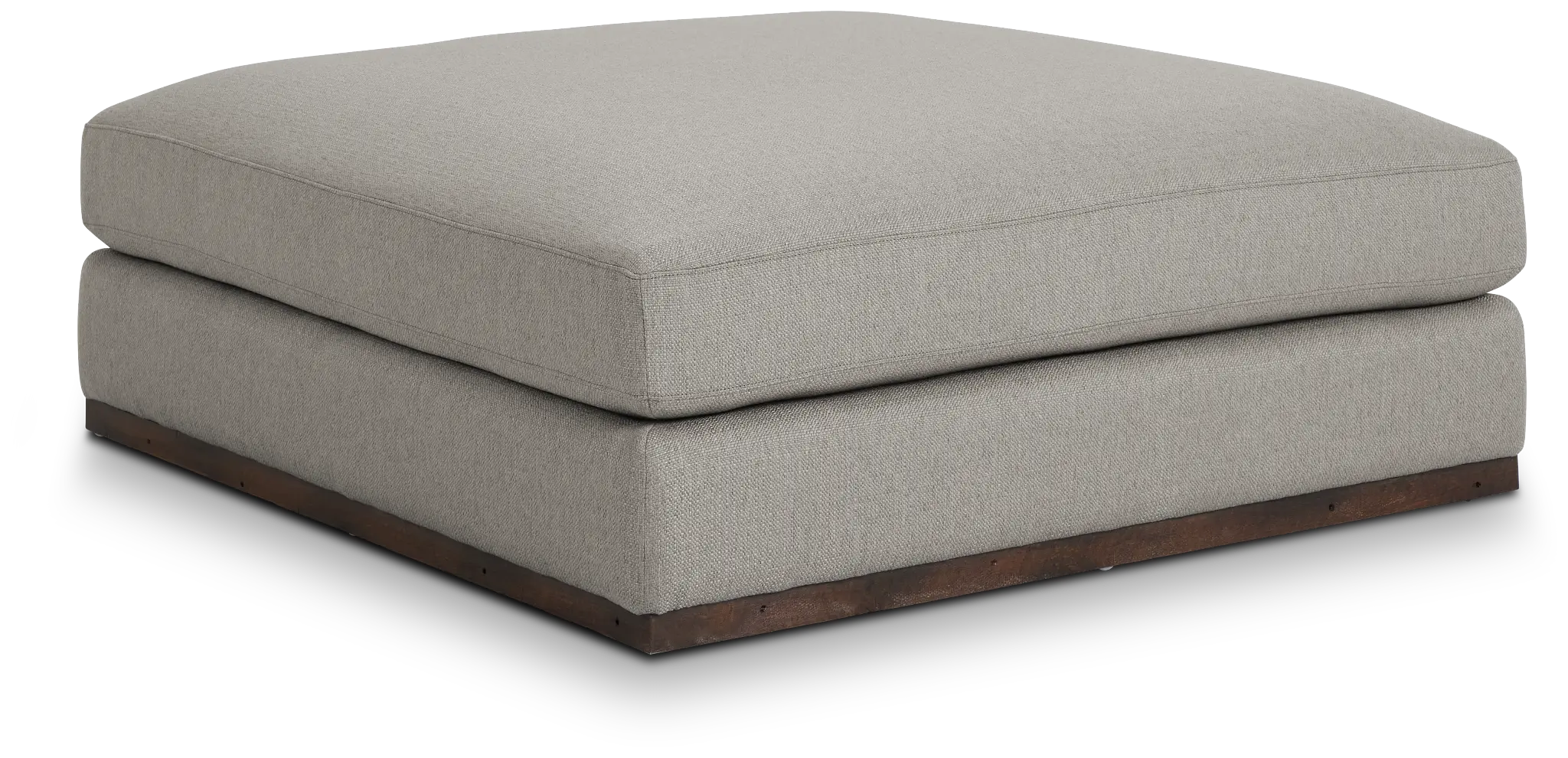 Mckenzie Light Gray Square Large Ottoman Mckenzie Light Gray Square Large Ottoman
