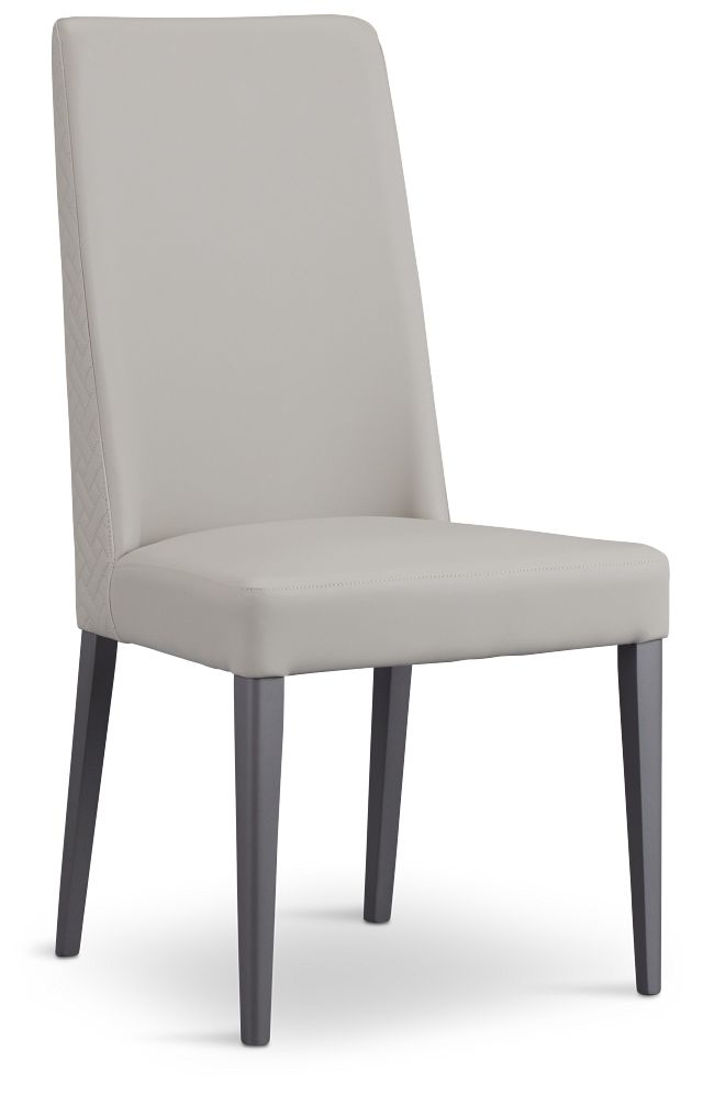 Oslo Light Gray Upholstered Side Chair