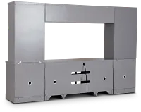 Newport Gray Door Entertainment Wall