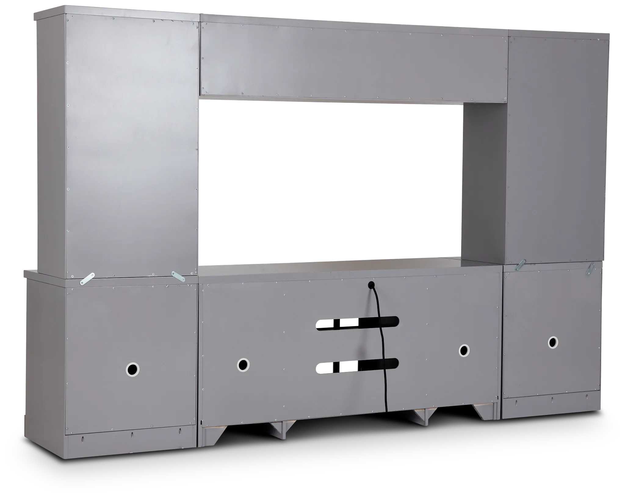 Newport Gray Door Entertainment Wall