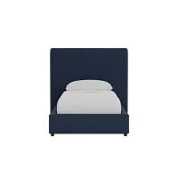 Grayton Joya Dark Blue 54" Upholstered Platform Bed