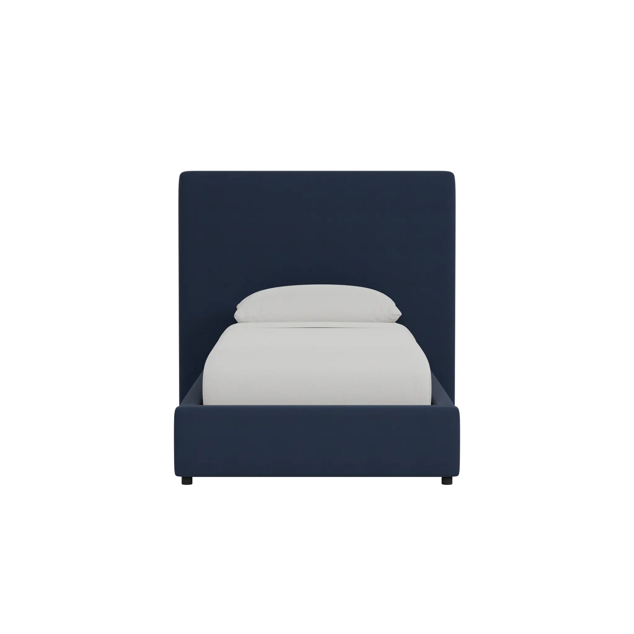 Grayton Joya Dark Blue 54" Upholstered Platform Bed Grayton Joya Dark Blue 54" Upholstered Platform Bed