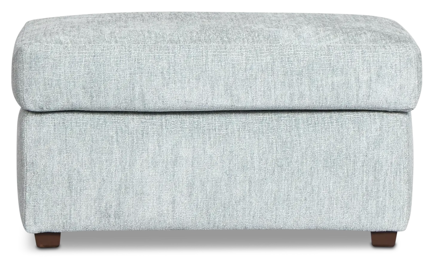 Shore Light Blue Fabric Ottoman Shore Light Blue Fabric Ottoman