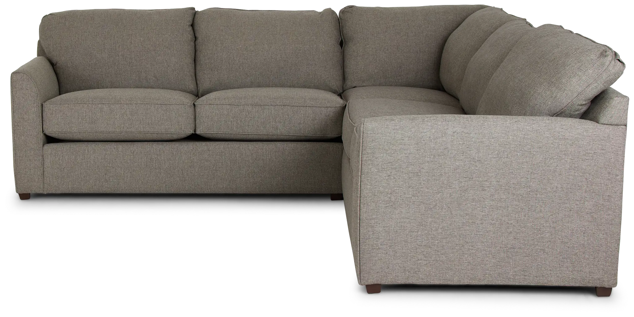 Asheville Brown Fabric Small Two-arm Sectional Asheville Brown Fabric Small Two-arm Sectional