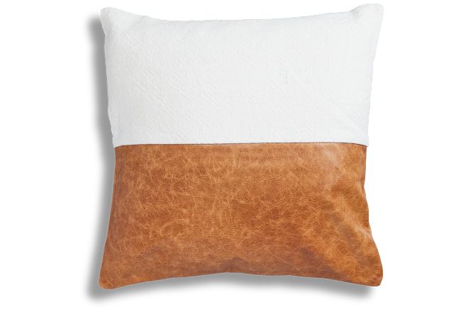 Canya Ivory Square Accent Pillow