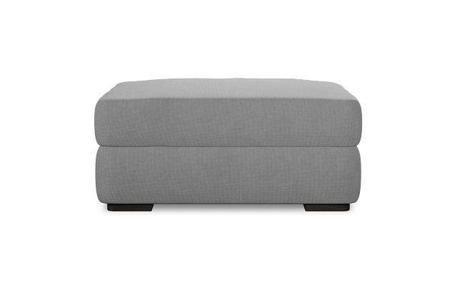 Edgewater Suave Gray Ottoman